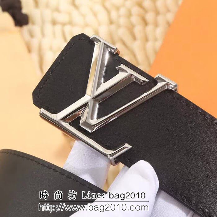 路易威登LV Louis Vuitton風格休閒 品牌印記,雙面皮革配色高端男士皮帶 LHG1187